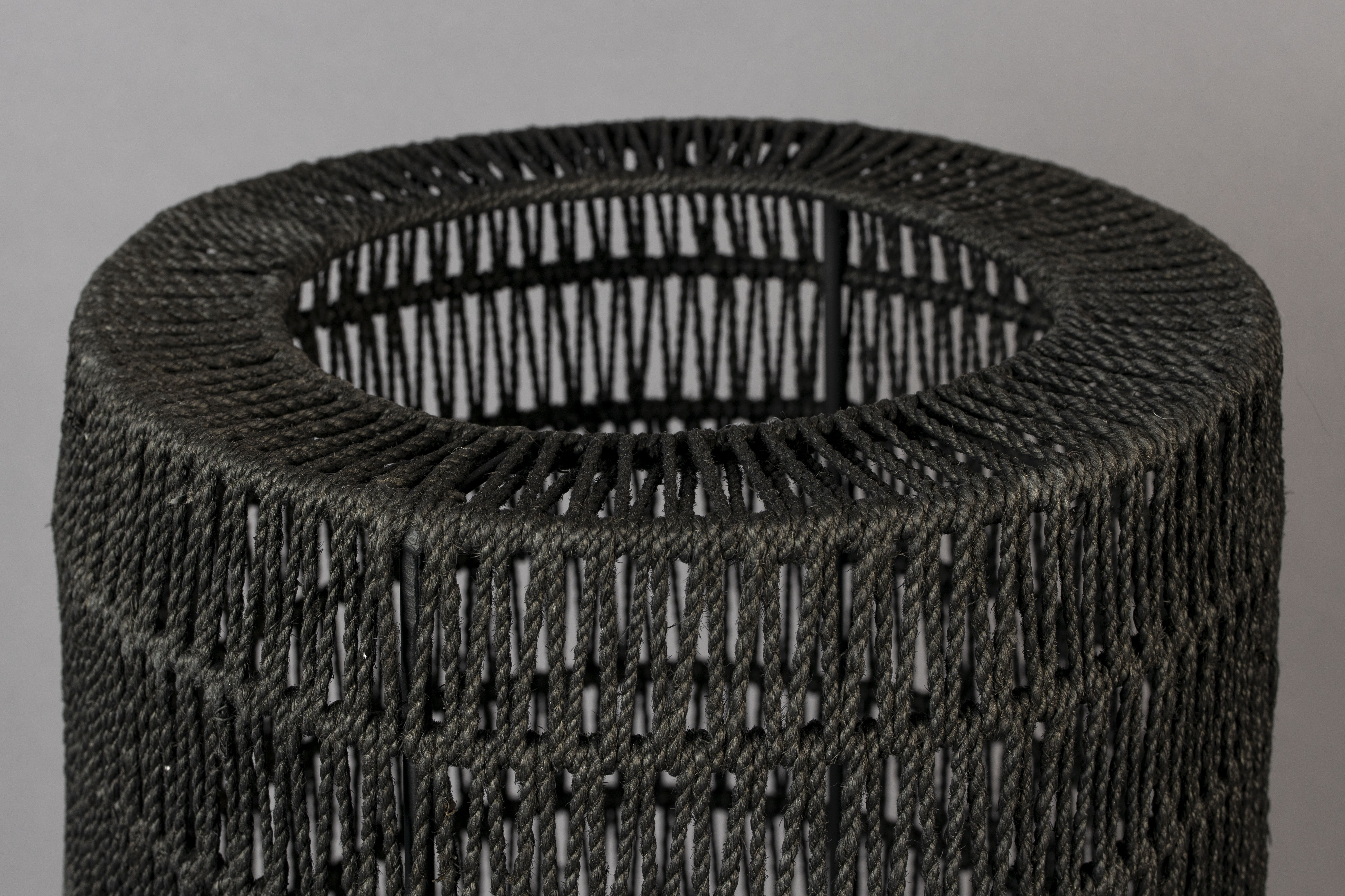 Dutchbone Kari Black Rope Floor Lamp
